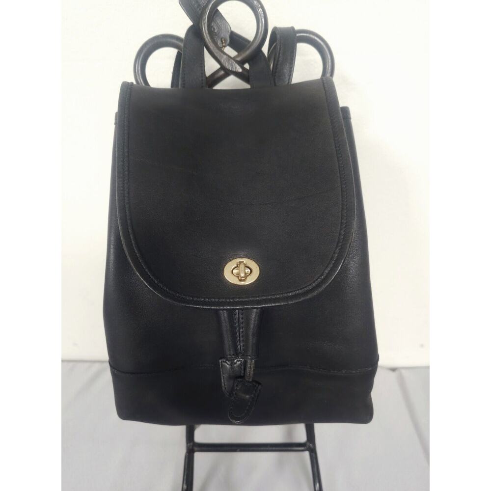 Vintage 90’s Coach Day Pack Backpack Leather 9791